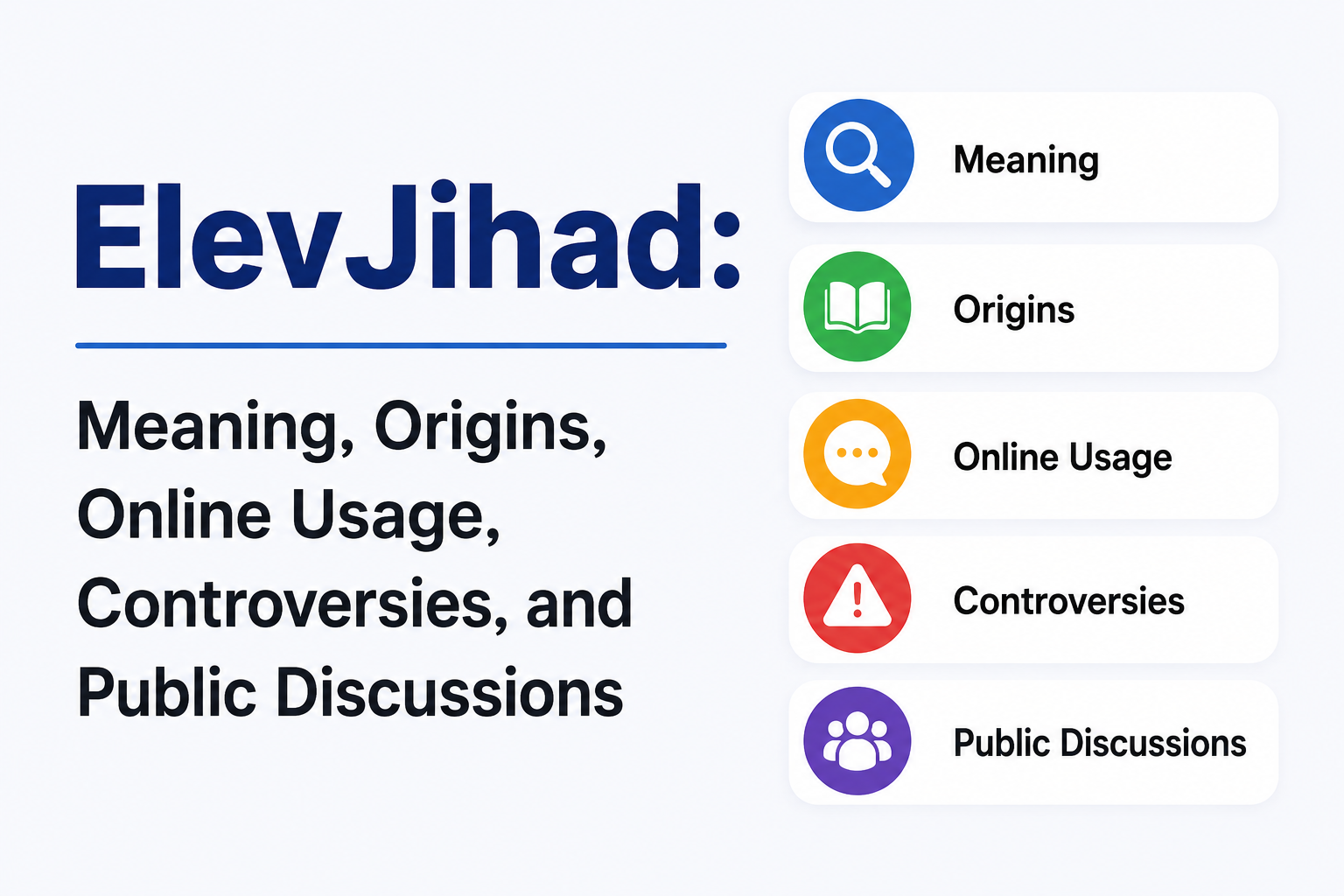 ElevJihad: Meaning, Origins, Online Usage, Controversies, and Public Discussions
