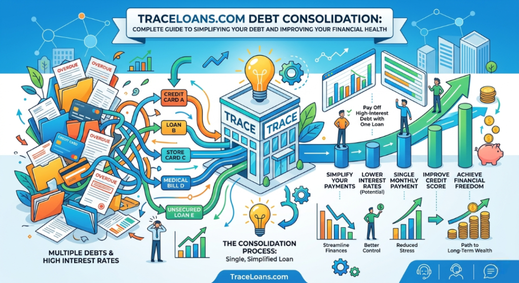 TraceLoans.com Debt Consolidation: Complete Guide to Simplifying Your Debt and Improving Your Financial Health