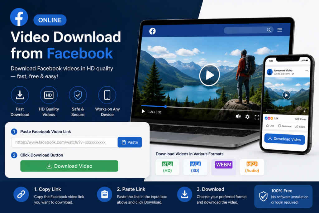 Online Video Download from Facebook: A Complete Guide for Beginners