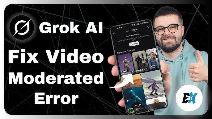 grok video moderated